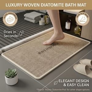 Bathroom nonslip waterabsorbent floor mat