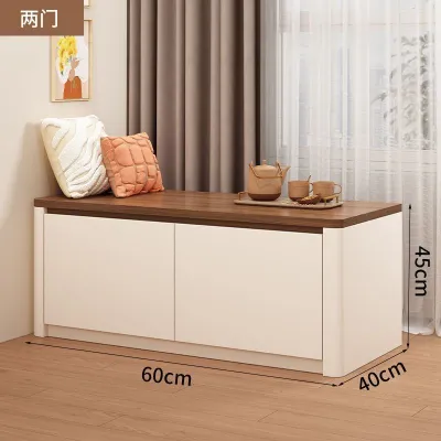 Solid wood balcony cabinet bay window cabinet floor cabinet low cabinet bedroom storage cabinet organizer customizable seating area.