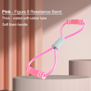 8Type Elastic Tension Rope Gym Fitness Sport Rubber Loop Pull Rope Exercise Stretch Belt PilatesYoga