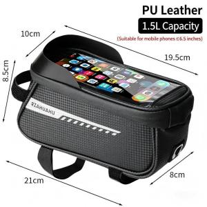 ⭐SG Stock⭐Bicycle Top Tube Bag Frame Front Tube Cycling Bicycle Waterproof Phone Case Holder Touchscreen Bag Accessories