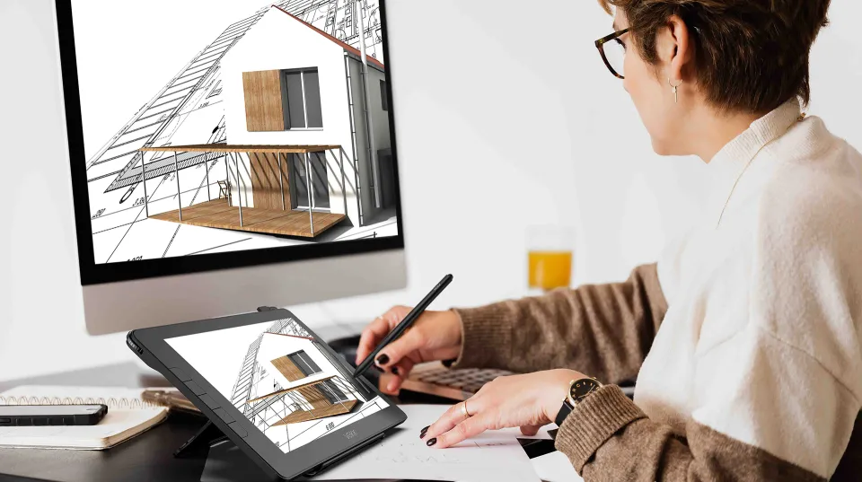 VEIKK Studio 16 Drawing Display inch Drawing Tablet with Screen Fully  Laminated FHD Monitor with 16384 Pen pressure Levels 290 PPS Report Rate