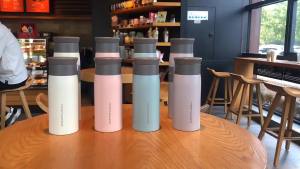TYESO Simple Frosted Thermos Tea Cup Portable Stainless Steel Insulated Water Bottle Travel Car Drink Vacuum Cup 350/500ML2026