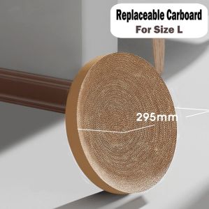 [Pety Box] Cat Scratching Board Pet Cat Toy Replaceable Corrugated Round Cat Scratch Board Scratch Resistant Cat Pet Cat Kitten Claw Scratching Board Pad Cat Bed Pet Supplies Circular Scratch Pads and Posts