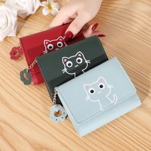 Ví Ngắn Nữ Mini Cầm Tay Hình Mèo 454 Siêu Dễ Thương