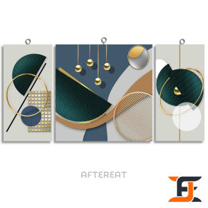 HIASAN DINDING 3 IN 1 SET ABSTRAK REALISTIK SAGE GREEN NORDIK WALLDECOR  NUANSA ABSTRAK DECORATION HIASAN DAN PAJANGAN RUMAH KAYU AESTHETIC KEKINIAN