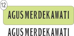 Cod Stiker Sablon Nama/Label Nama Custom Untuk Anak-anak dan Dewasa Bahan Dtf