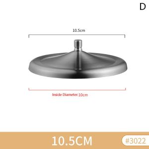 ERMENLED 1Pcs with Convex Handle Mug Cover 8/8.5/10.2/10.5/12.3cm Heat Temperature Preserve Cup Protective Cap Durable Stainless Steel Sealing Lid Cup Accessories