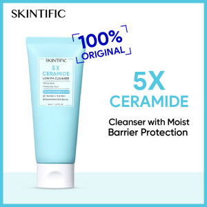 SKINTIFIC Facial Wash 5X Ceramide Low pH Cleanser 80g Skincare Gentle Cleanser Kulit Sensitif 5X Ceramide