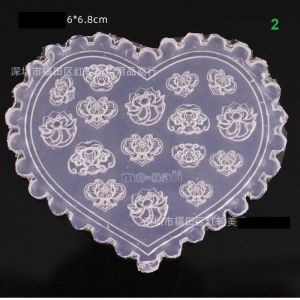 Khuôn Nail Silicone Tạo Hình Nổi 3D Tạo Charm Nhựa Trang Trí Móng