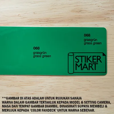 Stikermart Oracal 651 Big Piece Sticker - Green Sticker - Outdoor Vinyl Sticker Car Wrapping Sticker Signage Sticker