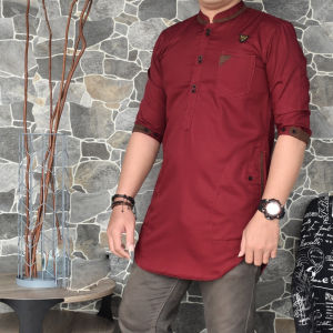 KATUN TOYOBO IMPORT LENGAN 3/4 BAJU KOKO KURTA PREMIUM QUALITY Baju Busana Muslim Pria Pakaian Baju Koko Qurta PriaBaju Koko Fashion Muslim Pria TerbaruTerkiniTermurah & Terlaris Gamis Koko Dewasa