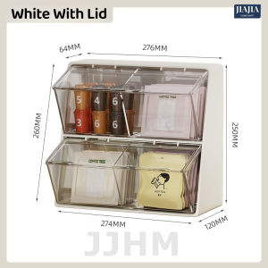 [SG] Coffee Capsules/Tea Holder Teabag Organizer Pantry  Acrylic Teabag Storage Box Coffee Rack Stationery Holder Acrylic Clear Transparent