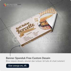 PRINT CETAK SPANDUK BANNER ROTI BAKAR FREE DESAIN