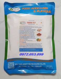 1Kg Tạo Giòn Dai TARIS K7 - Thay thế hàn the/ Tạo giòn chắc cho chả lụa xúc xích cá viên chả bò..