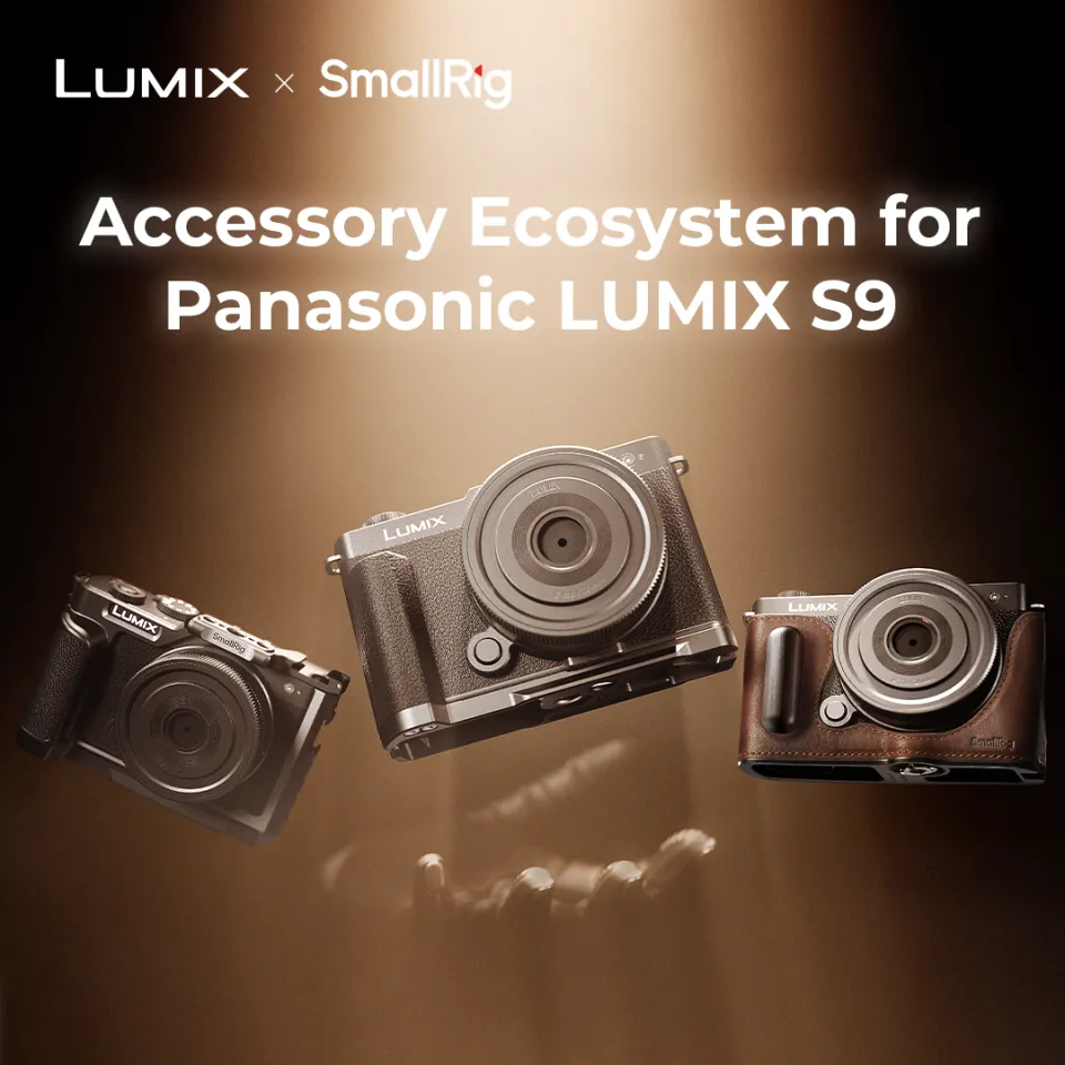 SmallRig LUMIX S9 Cage L-Shape Handle Camera Leather Case for Panasonic  LUMIX S9 4515 4517 4703