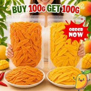 DRIED MANGO WITH SALT AND CHILI of Dried Mango Salt Chili Spicy & Sour Snack dried fruit