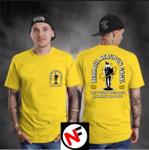 KAOS ATASAN DEWASA LENGAN PENDEK BERHASIL ATAUPUN GAGAL DEWASA DEPAN BELAKANG