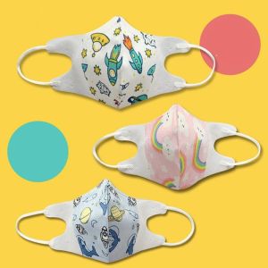 [SET 10 CHIẾC] Khẩu Trang 4D Maks Cho Bé Sơ Sinh Cao Cấp Peggy. 4 Lớp Kháng Khuẩn Họa Tiết Ngộ Nghĩnh Có Túi Zip Vệ Sinh An Toàn