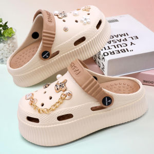 LAYTENY Sandal Baim Wanita Wedges Sandal Jelly Wanita Sandal Fuji Sandal Selop Wanita Sol Tebal