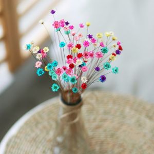 YUDESHUI 30pcs Vivid Wedding Supplies Natural Plants Artificial flowerss Mini Daisy Small Star Floral Bouquets