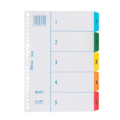 Bantex Dividers Indexes for Multiring Binder/ Pembatas/ Sekat Binder
