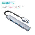 ORICO Type C HUB 4พอร์ต USB 3.0 2.0ตัวแยกสัญญาณ OTG อะแดปเตอร์แบบพกพาแท่น TF สำหรับอุปกรณ์คอมพิวเตอร์. 