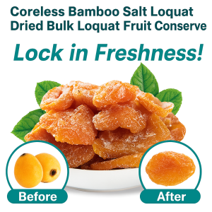 Bamboo bee salt loquat dried fruitCoreless Bamboo Salt Loquat Dried Bulk Loquat Fruit Preserves