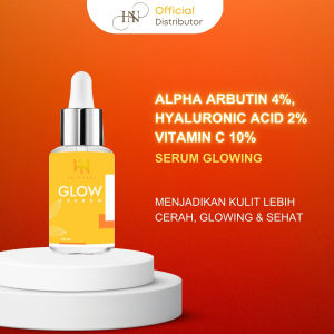 HN SKINCARE GLOW SERUM - SERUM GLOWING KANDUNGAN PENCERAH LENGKAP BOTOL KACA NHSC