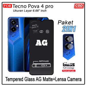 PAKET 2IN1 Tempered Glass Blue Light Tecno Pova 4 Pro Pova 4 Pova 3 Pova 2 Pova Neo 2 Anti Radiasi Full Cover