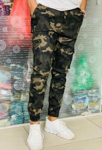 ARMY SIX POCKETS CARGO SLACK JOGGER PANT/ Camouflage Jogger Straight Trousers