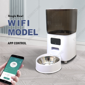 EBBSTORE WiFi Automatic Cat Feeder Smart Pet Feeder with Camera for Custom Feeding and Food Preservation