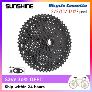 SUNSHINE SHIMANO Bicycle Freewheel MTB Bike Cassette Black 8/9/10/11/12 Speed K7 HG Structure Specification for SHIMANO SRAM