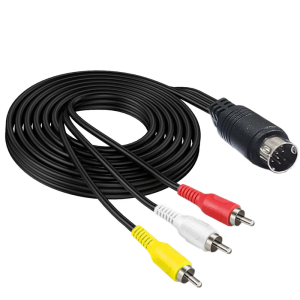 S Video Cable 10PIN to 3RCA Extension Splitter Clearly Transmission for Multiple Device Compatibility Home Entertainment