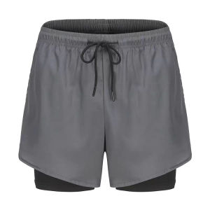 【BUY 1 TAKE 1】 Mens Quick Dry Running Shorts Lightweight with Zipper Pockets Gym Workout Athletic Training Shorts for Cycling Christmas gifts