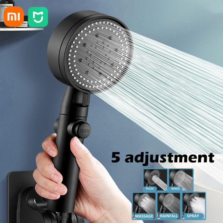 XIAOMI MIJIA 5 Modes Adjustable Shower Head High Pressure Water Saving ...