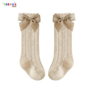 FR-P381 Kaos Kaki Panjang Bayi Anak Breathable Pita / Kaus Kaki Pendek Renda Pita Bayi Balita Perempuan Ala Korea Fashion Anak