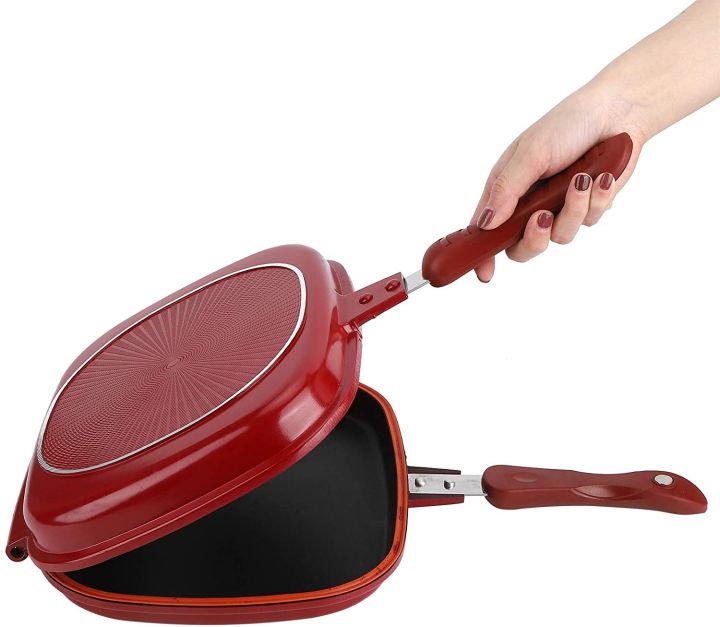 High Quality Double Sided Grilled Pan, Non‑Stick Aluminum Double