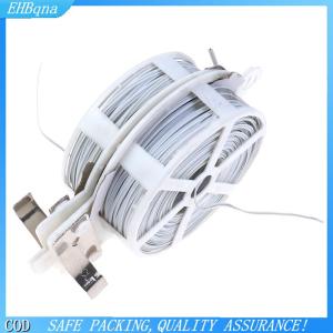 [COD] 1Pc (50m) White Multi-Function Sturdy Garden Plant Twist Tie with Coated Wire