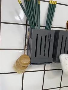 Wall Mounted Kitchen Organizer for Spoons  Forks Cook Utensil Cutlery Holder Storage Spoon Storage 筷子湯匙收纳架