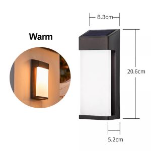 4PCS Solar Wall Lamp LED Outdoor Wireless Light IP65 Waterproof Smart Lighting Control Lampu Dinding Suria for Garden Courtyard