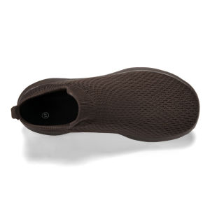 Người đàn ông rộng giày hở ngón Flyknit Giày lưới thoáng khí rộng chân xương người cao tuổi sưng Giày lưới Giày thể thao thoải mái chống trượt giày cho các ông bố