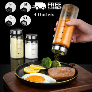Condiment Bottle Set: Glass Jars for Seasoning Spice Airtight Containers