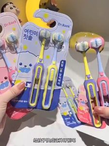 3 Sided Toothbrush for Kids Soft Bristles Non-slip Handle Gentle on Gums Suitable for Ages 3-12