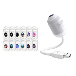 USB Starry Sky Projector Lamp with Clear Image Adjustable Brightness Touch Control 2-in-1 Night Light And Star Projector