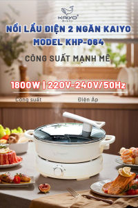 Nồi Lẩu Điện 2 Ngăn Kaiyo KHP-064 Dung Tích 6L Size 30cm