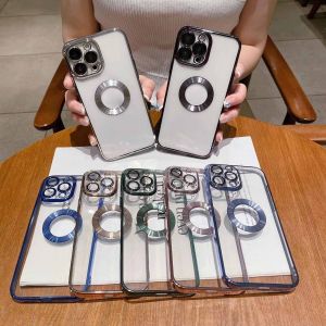 Electroplating Hole Logo Soft Case 14 Promax 14 13 Pro 13 12 Pro 12 11 Pro 11 X Xr Xsmax Soft Casing List Chrome Transparant