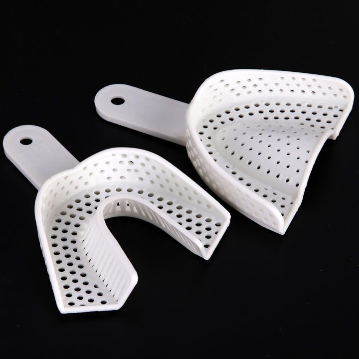 100Pairs Plastic Disposable Impression Trays Central Dental