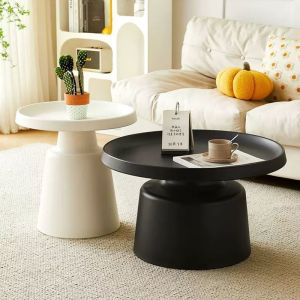 🔥Ready Stock🔥 Iron Coffee Table Round Table Set Modern Minimalist Sofa Side Table