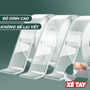 Băng keo lưới thủy tinh hai mặt dính chắc dễ xé không để lại keo thừa