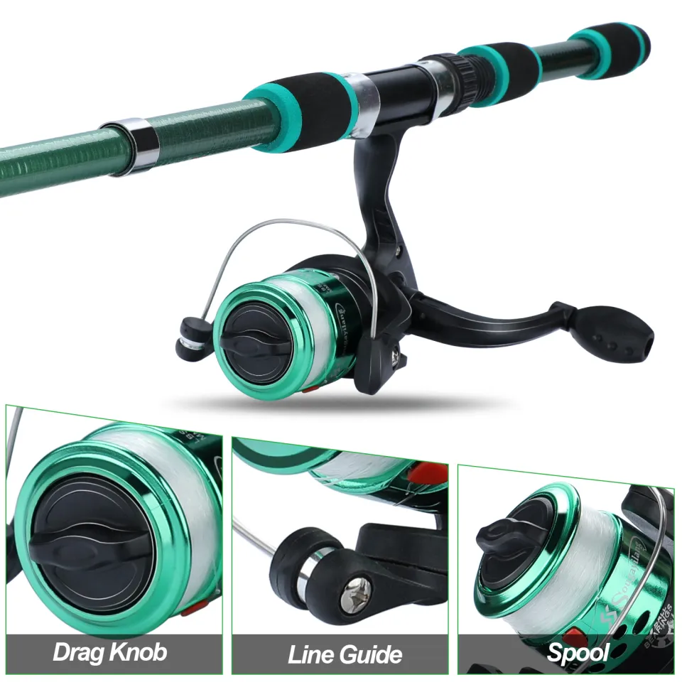 Portable Telescopic Fishing Rod with Spinning Reel - Malaysia